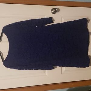 Navy Blue Lace Vince Camuto Dress